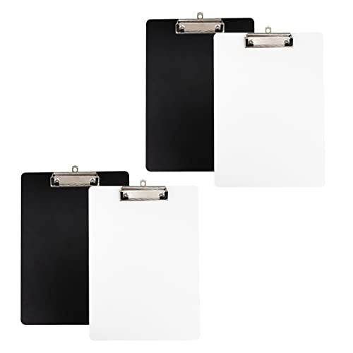 RHRYTCH Klemmbrett mit Aufbewahrung, Papier-Klemmbretter, Optisches Transparentbrett, Größe flaches Profil, A4-Klemmbrett, Kunststoffrückplatte, multifunktional, Reise, 4 Stück RHRYTCH Klemmbrett mit Aufbewahrung, Papier-Klemmbretter, Optisches Transparentbrett, Größe flaches Profil, A4-Klemmbrett, Kunststoffrückplatte, multifunktional, Reise, 4 Stück von RHRYTCH