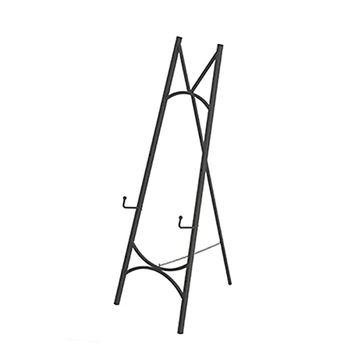 RHRYTCH Staffelei, 120/150 cm hoch, A-Rahmen, Stativ, Metall-Staffelei mit verstellbarem Leinenhalter, Bodenausstellungsstaffelei für Hochzeitsschilder, Poster, einfach zusammenklappbar, Gold/Weiß RHRYTCH Staffelei, 120/150 cm hoch, A-Rahmen, Stativ, Metall-Staffelei mit verstellbarem Leinenhalter, Bodenausstellungsstaffelei für Hochzeitsschilder, Poster, einfach zusammenklappbar, Gold/Weiß von RHRYTCH