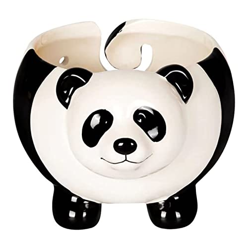 RHXWFDG Keramik-Garnschale, Süßer Panda-Strickgarn-Ball-Aufbewahrungshalter Für Handarbeiten, Heim-Desktop-Dekoration, Anti-Rutsch-Handwerk-Häkelset-Organizer, Strickgarn-Halter RHXWFDG Keramik-Garnschale, Süßer Panda-Strickgarn-Ball-Aufbewahrungshalter Für Handarbeiten, Heim-Desktop-Dekoration, Anti-Rutsch-Handwerk-Häkelset-Organizer, Strickgarn-Halter von RHXWFDG