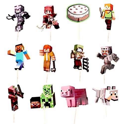 24 Stück Karikatur-Spiel Cupcake Topper RHYII-Anime Zeichen Kuchen Dekoration Karikatur Geburtstag Dekoration Karikatur Kuchen Topper Kuchen Topper für Kinder Themen Geburtstag Party 24 Stück Karikatur-Spiel Cupcake Topper RHYII-Anime Zeichen Kuchen Dekoration Karikatur Geburtstag Dekoration Karikatur Kuchen Topper Kuchen Topper für Kinder Themen Geburtstag Party von RHYII