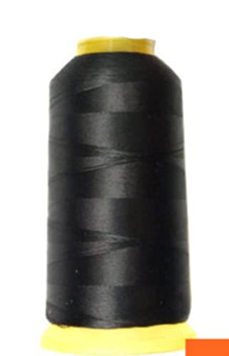 Polyester-Nähgarn 1200 Meter 0,15 mm 210D Hochbeständiges Nähgarn in Schwarz/Weiß/Grau für Leder/Taschen Starke Schnüre-Schwarz Polyester-Nähgarn 1200 Meter 0,15 mm 210D Hochbeständiges Nähgarn in Schwarz/Weiß/Grau für Leder/Taschen Starke Schnüre-Schwarz von RIAAJ