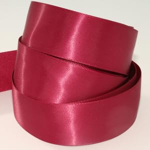 Doppelseitiges Satinband, 7 mm, 10 mm, 15 mm und 25 mm, 58 Farben, 1 m Schnittlänge (10 mm, Serenade Pink Col490) von RIBBON WRITER