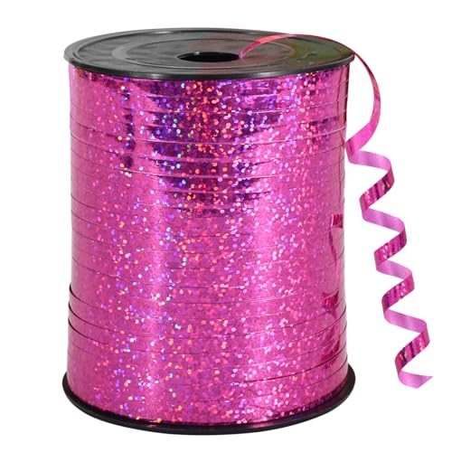 RIBBOOO 1/5 Zoll 500 Yards Hot Pink Curling Band, glänzendes Band für Handwerk, Ballon String, Geschenkverpackung, Halloween Weihnachtsfeier Dekor RIBBOOO 1/5 Zoll 500 Yards Hot Pink Curling Band, glänzendes Band für Handwerk, Ballon String, Geschenkverpackung, Halloween Weihnachtsfeier Dekor von RIBBOOO
