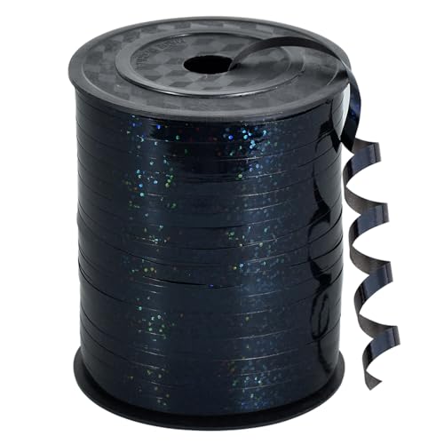 RIBBOOO 1/5 Zoll 500 Yards schwarz Curling Band, glänzende Band für Handwerk, Ballon Schnur, Geschenkverpackung, Halloween Weihnachtsfeier Dekor RIBBOOO 1/5 Zoll 500 Yards schwarz Curling Band, glänzende Band für Handwerk, Ballon Schnur, Geschenkverpackung, Halloween Weihnachtsfeier Dekor von RIBBOOO
