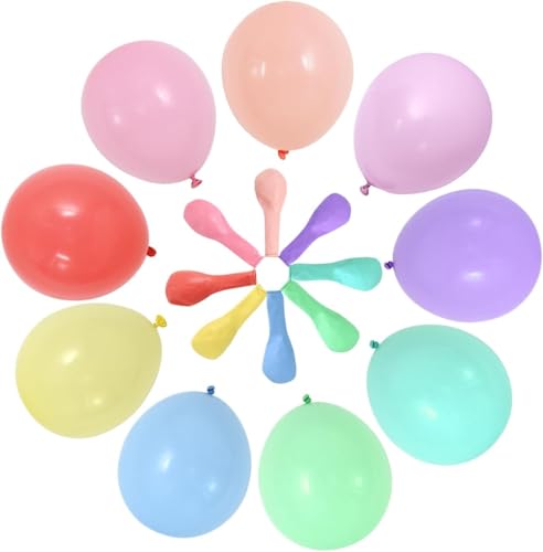 RIBBOOO Gemischte Farbe Ballon, 50 PCS 10 Zoll bunte Regenbogen Latex Ballons für Geburtstag Hochzeit Baby Dusche Valentinstag Party Dekorationen RIBBOOO Gemischte Farbe Ballon, 50 PCS 10 Zoll bunte Regenbogen Latex Ballons für Geburtstag Hochzeit Baby Dusche Valentinstag Party Dekorationen von RIBBOOO