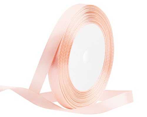 Champagner Rosa Satinband 10mm x 22 Meters Stoffbänder für Geschenkverpackungen, Blumensträuße, Kunsthandwerk und Hochzeitsdekoration Champagner Rosa Satinband 10mm x 22 Meters Stoffbänder für Geschenkverpackungen, Blumensträuße, Kunsthandwerk und Hochzeitsdekoration von RIBONIES