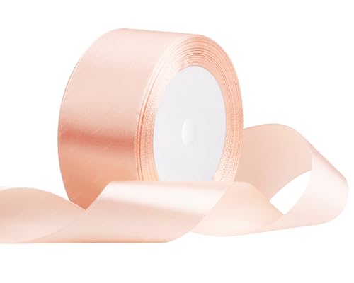 Champagner Rosa Satinband 40mm x 22 Meters Stoffbänder für Geschenkverpackungen, Blumensträuße, Kunsthandwerk und Hochzeitsdekoration Champagner Rosa Satinband 40mm x 22 Meters Stoffbänder für Geschenkverpackungen, Blumensträuße, Kunsthandwerk und Hochzeitsdekoration von RIBONIES