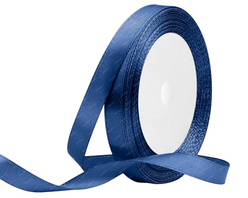 Dunkelblau Satinband 10mm x 22 Meters Stoffbänder für Geschenkverpackungen, Blumensträuße, Kunsthandwerk und Hochzeitsdekoration Dunkelblau Satinband 10mm x 22 Meters Stoffbänder für Geschenkverpackungen, Blumensträuße, Kunsthandwerk und Hochzeitsdekoration von RIBONIES