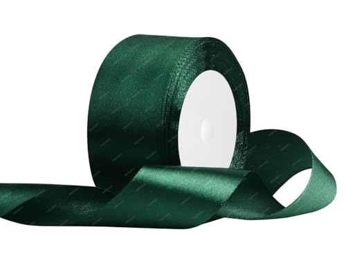 Dunkelgrün Satinband 40mm x 22 Meters Stoffbänder für Geschenkverpackungen, Blumensträuße, Kunsthandwerk und Hochzeitsdekoration Dunkelgrün Satinband 40mm x 22 Meters Stoffbänder für Geschenkverpackungen, Blumensträuße, Kunsthandwerk und Hochzeitsdekoration von RIBONIES