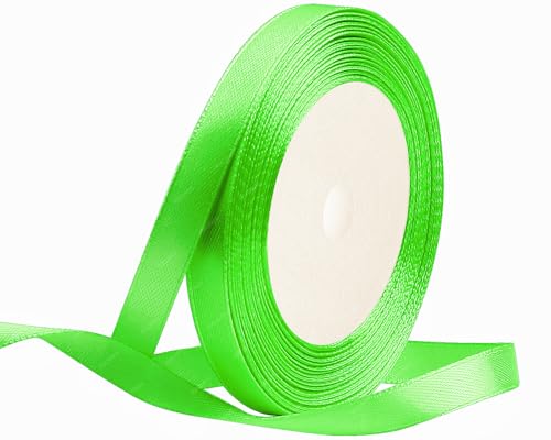 Fruchtgrün Satinband 10mm x 22 Meters Stoffbänder für Geschenkverpackungen, Blumensträuße, Kunsthandwerk und Hochzeitsdekoration Fruchtgrün Satinband 10mm x 22 Meters Stoffbänder für Geschenkverpackungen, Blumensträuße, Kunsthandwerk und Hochzeitsdekoration von RIBONIES