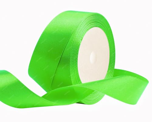 Fruchtgrün Satinband 25mm x 22 Meters Stoffbänder für Geschenkverpackungen, Blumensträuße, Kunsthandwerk und Hochzeitsdekoration Fruchtgrün Satinband 25mm x 22 Meters Stoffbänder für Geschenkverpackungen, Blumensträuße, Kunsthandwerk und Hochzeitsdekoration von RIBONIES