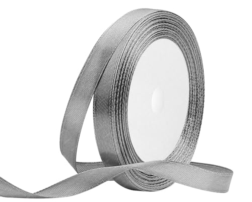 Grau Satinband 10mm x 22 Meters Stoffbänder für Geschenkverpackungen, Blumensträuße, Kunsthandwerk und Hochzeitsdekoration Grau Satinband 10mm x 22 Meters Stoffbänder für Geschenkverpackungen, Blumensträuße, Kunsthandwerk und Hochzeitsdekoration von RIBONIES