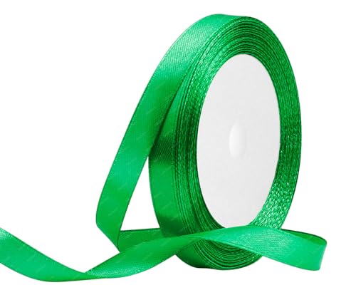 Grün Satinband 10mm x 22 Meters Stoffbänder für Geschenkverpackungen, Blumensträuße, Kunsthandwerk und Hochzeitsdekoration Grün Satinband 10mm x 22 Meters Stoffbänder für Geschenkverpackungen, Blumensträuße, Kunsthandwerk und Hochzeitsdekoration von RIBONIES