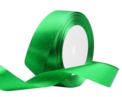 Grün Satinband 25mm x 22 Meters Stoffbänder für Geschenkverpackungen, Blumensträuße, Kunsthandwerk und Hochzeitsdekoration Grün Satinband 25mm x 22 Meters Stoffbänder für Geschenkverpackungen, Blumensträuße, Kunsthandwerk und Hochzeitsdekoration von RIBONIES