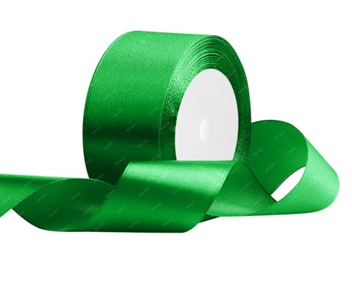 Grün Satinband 40mm x 22 Meters Stoffbänder für Geschenkverpackungen, Blumensträuße, Kunsthandwerk und Hochzeitsdekoration Grün Satinband 40mm x 22 Meters Stoffbänder für Geschenkverpackungen, Blumensträuße, Kunsthandwerk und Hochzeitsdekoration von RIBONIES