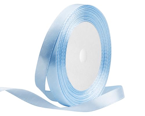 Hellblau Satinband 10mm x 22 Meters Stoffbänder für Geschenkverpackungen, Blumensträuße, Kunsthandwerk und Hochzeitsdekoration Hellblau Satinband 10mm x 22 Meters Stoffbänder für Geschenkverpackungen, Blumensträuße, Kunsthandwerk und Hochzeitsdekoration von RIBONIES