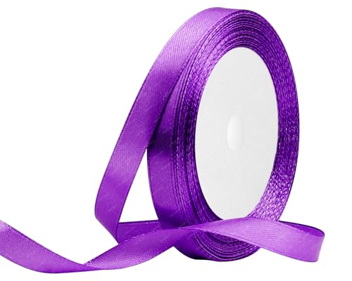 Lila Satinband 10mm x 22 Meters Stoffbänder für Geschenkverpackungen, Blumensträuße, Kunsthandwerk und Hochzeitsdekoration Lila Satinband 10mm x 22 Meters Stoffbänder für Geschenkverpackungen, Blumensträuße, Kunsthandwerk und Hochzeitsdekoration von RIBONIES