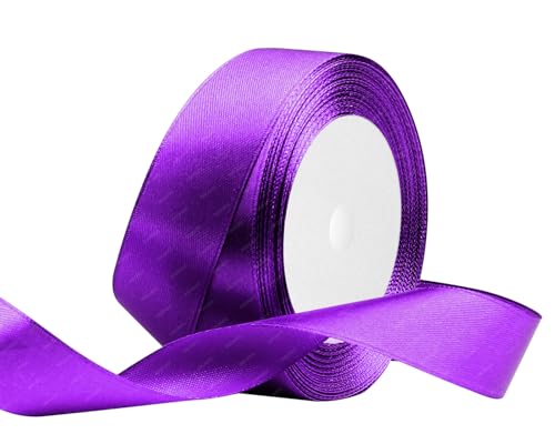 Lila Satinband 25mm x 22 Meters Stoffbänder für Geschenkverpackungen, Blumensträuße, Kunsthandwerk und Hochzeitsdekoration Lila Satinband 25mm x 22 Meters Stoffbänder für Geschenkverpackungen, Blumensträuße, Kunsthandwerk und Hochzeitsdekoration von RIBONIES