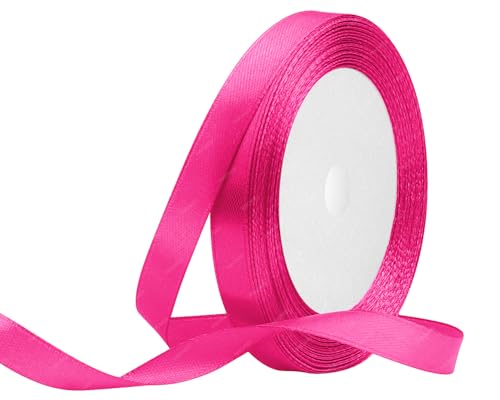Magenta Satinband 10mm x 22 Meters Stoffbänder für Geschenkverpackungen, Blumensträuße, Kunsthandwerk und Hochzeitsdekoration Magenta Satinband 10mm x 22 Meters Stoffbänder für Geschenkverpackungen, Blumensträuße, Kunsthandwerk und Hochzeitsdekoration von RIBONIES