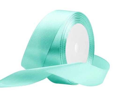 Mintgrün Satinband 25mm x 22 Meters Stoffbänder für Geschenkverpackungen, Blumensträuße, Kunsthandwerk und Hochzeitsdekoration Mintgrün Satinband 25mm x 22 Meters Stoffbänder für Geschenkverpackungen, Blumensträuße, Kunsthandwerk und Hochzeitsdekoration von RIBONIES