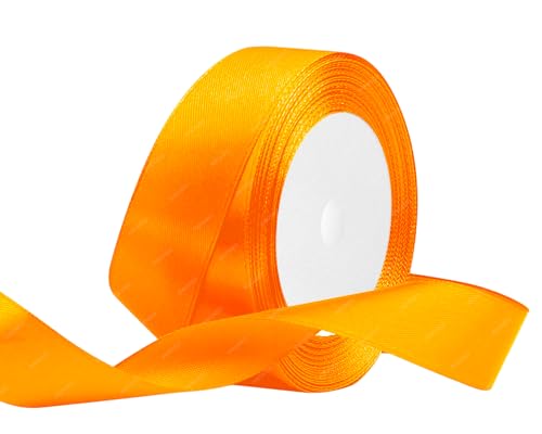 Orange Satinband 25mm x 22 Meters Stoffbänder für Geschenkverpackungen, Blumensträuße, Kunsthandwerk und Hochzeitsdekoration Orange Satinband 25mm x 22 Meters Stoffbänder für Geschenkverpackungen, Blumensträuße, Kunsthandwerk und Hochzeitsdekoration von RIBONIES
