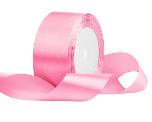 Rosa Satinband 40mm x 22 Meters Stoffbänder für Geschenkverpackungen, Blumensträuße, Kunsthandwerk und Hochzeitsdekoration Rosa Satinband 40mm x 22 Meters Stoffbänder für Geschenkverpackungen, Blumensträuße, Kunsthandwerk und Hochzeitsdekoration von RIBONIES