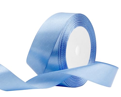 Seeblau Satinband 25mm x 22 Meters Stoffbänder für Geschenkverpackungen, Blumensträuße, Kunsthandwerk und Hochzeitsdekoration Seeblau Satinband 25mm x 22 Meters Stoffbänder für Geschenkverpackungen, Blumensträuße, Kunsthandwerk und Hochzeitsdekoration von RIBONIES