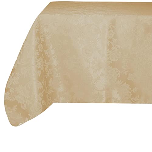 RICAMI FIORENTINI BALDI Fleckabweisende Tischdecke, quadratisch, 180 x 180 cm, fleckenabweisend, bügelfrei, Typ Fiandra, gerader Saum, sehr widerstandsfähig, handwerkliches Produkt der Toskana, Creme RICAMI FIORENTINI BALDI Fleckabweisende Tischdecke, quadratisch, 180 x 180 cm, fleckenabweisend, bügelfrei, Typ Fiandra, gerader Saum, sehr widerstandsfähig, handwerkliches Produkt der Toskana, Creme von RICAMI FIORENTINI BALDI