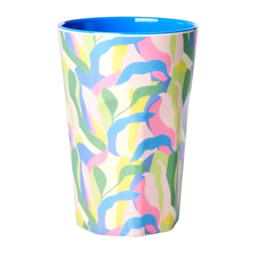 Melamin-Becher, hoch, Blau, Dschungelfieber-Druck Melamin-Becher, hoch, Blau, Dschungelfieber-Druck von RICE BY RICE