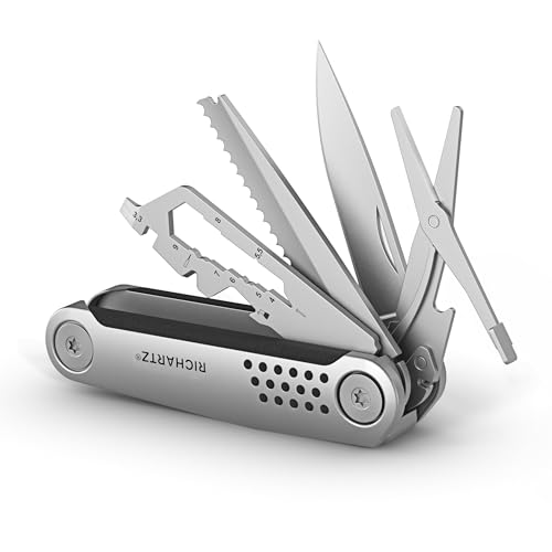 RICHARTZ STRUKTURA knife 15+ | Taschenmesser-Multitool mit 15 Funktionen | matt gestrahlter Edelstahl | Multitool Messer mit Safety-Lock-Verriegelung | Multifunktionsmesser RICHARTZ STRUKTURA knife 15+ | Taschenmesser-Multitool mit 15 Funktionen | matt gestrahlter Edelstahl | Multitool Messer mit Safety-Lock-Verriegelung | Multifunktionsmesser von RICHARTZ
