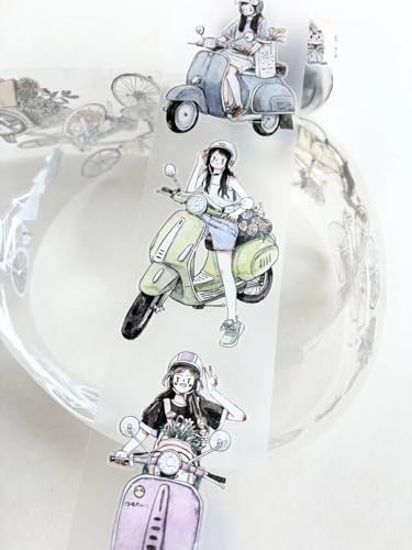 Kaixiaoxun Vol7-3 Riding Bike to Chase Wind,Matte PET Tape Stickers,2.56 IN x 5.47 YD,Original Design,for Scrapbook Supplies,Scrapbook Tape Stickers,Junk Journal Supplies,Bullet Journal Supplies Kaixiaoxun Vol7-3 Riding Bike to Chase Wind,Matte PET Tape Stickers,2.56 IN x 5.47 YD,Original Design,for Scrapbook Supplies,Scrapbook Tape Stickers,Junk Journal Supplies,Bullet Journal Supplies von RICHTAPES