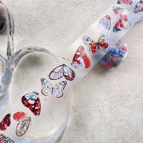 RICHTAPES DingDing Vol8-28 Butterfly,Pre-cut Matte PET Tape Stickers,1.97 IN x 10.94 YD,Original Design,for Scrapbook Supplies,Scrapbook Tape Stickers,Junk Journal Supplies,Bullet Journal Supplies RICHTAPES DingDing Vol8-28 Butterfly,Pre-cut Matte PET Tape Stickers,1.97 IN x 10.94 YD,Original Design,for Scrapbook Supplies,Scrapbook Tape Stickers,Junk Journal Supplies,Bullet Journal Supplies von RICHTAPES