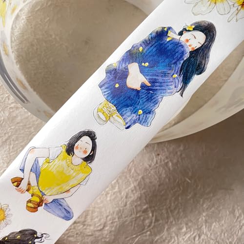 RICHTAPES DingDing Vol9-31 A Little Yellow,Pre-cut Washi Paper PET Tape Stickers,6cmx10m,Original Vintage Character Design for Scrapbooks,Bullet Journals, Planners & Arts Crafts RICHTAPES DingDing Vol9-31 A Little Yellow,Pre-cut Washi Paper PET Tape Stickers,6cmx10m,Original Vintage Character Design for Scrapbooks,Bullet Journals, Planners & Arts Crafts von RICHTAPES