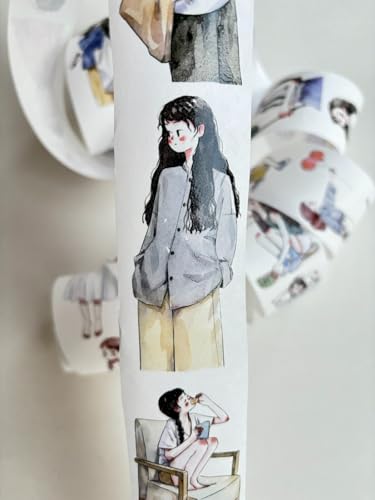 RICHTAPES Kaixiaoxun-Vol6-1 Nothing to do today,Washi Tape Stickers,1.77 IN x 10.94 YD,Original Design,for Scrapbook Supplies,Scrapbook Tape Stickers,Junk Journal Supplies,Bullet Journal Supplies RICHTAPES Kaixiaoxun-Vol6-1 Nothing to do today,Washi Tape Stickers,1.77 IN x 10.94 YD,Original Design,for Scrapbook Supplies,Scrapbook Tape Stickers,Junk Journal Supplies,Bullet Journal Supplies von RICHTAPES