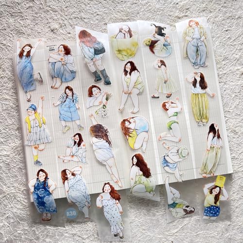 RICHTAPES Seahorse Forest Vol5 A30 Idle,Pre-Cut Clear PET Tape Stickers,Original Design,for Scrapbook Supplies,Scrapbook Tape Stickers,Junk Journal Supplies von RICHTAPES