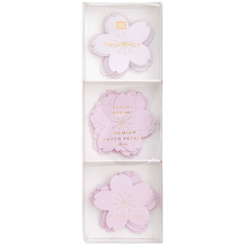 Papierblüten Mini Sakura Luxury 90Er-Set von RICO DESIGN