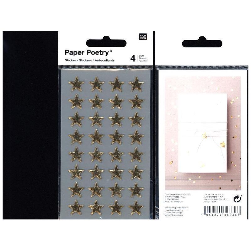 Sticker Sterne, Gold, 13 Mm von RICO-Design tap