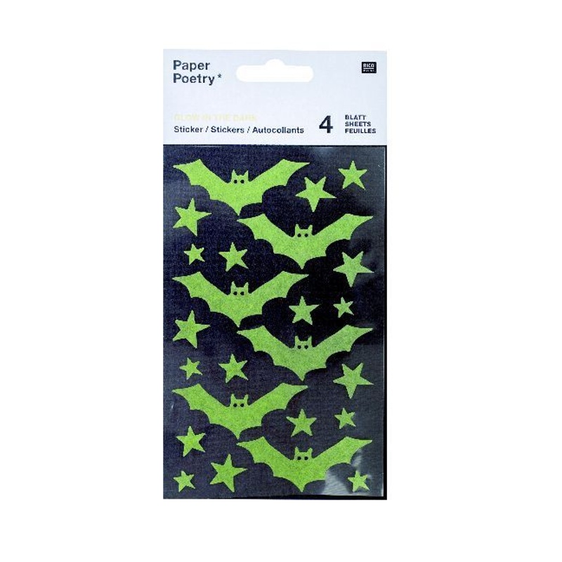 Washi Sticker, Fledermaus von RICO-Design tap