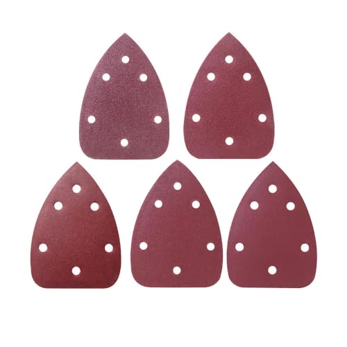 25 Stück 140 x 100 mm Dreieckschleifer Schleifpapier 6 Löcher Haken & Loop Mouse Detail-Schleifscheibe, Schleifwerkzeuge für Schleifer, Polierer, h, Körnung 60 25 Stück 140 x 100 mm Dreieckschleifer Schleifpapier 6 Löcher Haken & Loop Mouse Detail-Schleifscheibe, Schleifwerkzeuge für Schleifer, Polierer, h, Körnung 60 von RICODA