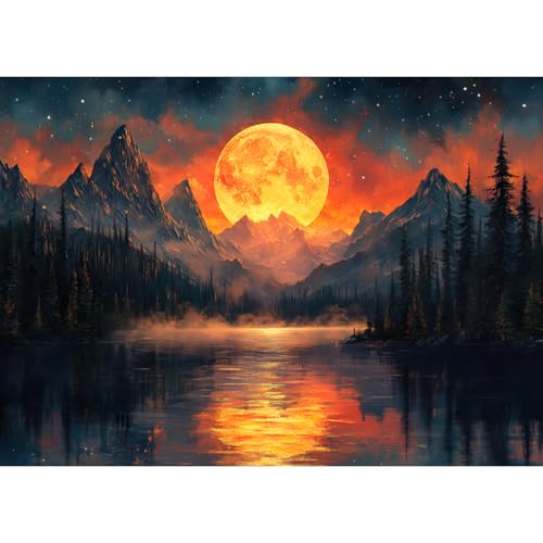 RICUVED 5D Diamond Painting Berg Diamant Painting Bilder Landschaft Diamond Art Erwachsene Full DIY Diamant Kunst Malerei Stickerei Set Kreuzstich 30x40cm von RICUVED