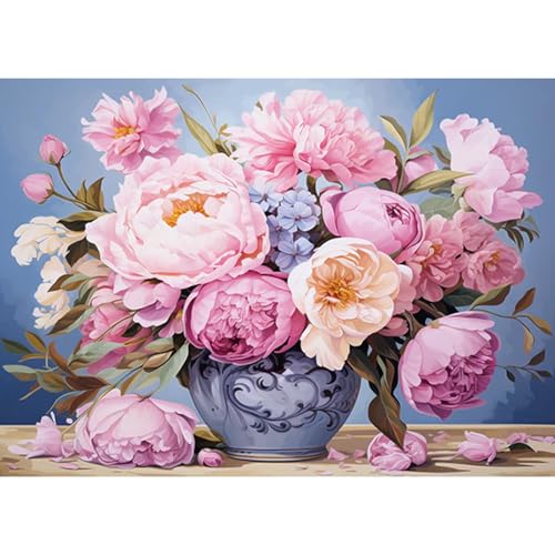 RICUVED 5D Diamond Painting Blumen Diamant Painting Bilder Diamond Art Erwachsene Full DIY Blumen Diamant Kunst Malerei Stickerei Set Kreuzstich 30x40cm von RICUVED