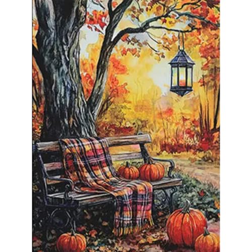 RICUVED 5D Diamond Painting Herbst Kürbisse Diamant Painting Bilder Diamond Art Erwachsene Full DIY Landschaft Diamant Kunst Malerei Stickerei Set Kreuzstich 30x40cm RICUVED 5D Diamond Painting Herbst Kürbisse Diamant Painting Bilder Diamond Art Erwachsene Full DIY Landschaft Diamant Kunst Malerei Stickerei Set Kreuzstich 30x40cm von RICUVED