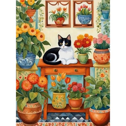 RICUVED 5D Diamond Painting Katze Diamant Painting Bilder Diamond Art Erwachsene Full DIY Tiere Diamant Kunst Malerei Stickerei Set Kreuzstich 30x40cm RICUVED 5D Diamond Painting Katze Diamant Painting Bilder Diamond Art Erwachsene Full DIY Tiere Diamant Kunst Malerei Stickerei Set Kreuzstich 30x40cm von RICUVED