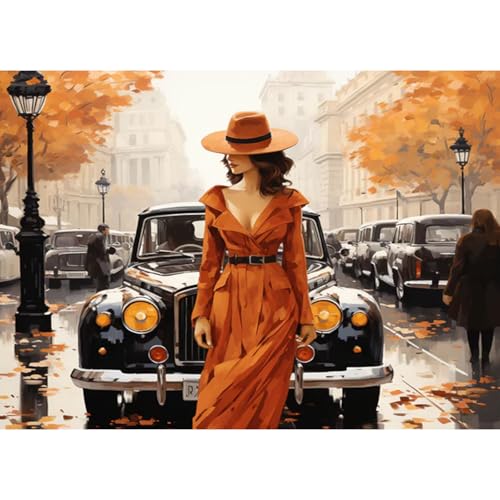 RICUVED 5D Diamond Painting Schöne Frau Diamant Painting Bilder Diamond Art Erwachsene Full DIY Auto Diamant Kunst Malerei Stickerei Set Kreuzstich 30x40cm RICUVED 5D Diamond Painting Schöne Frau Diamant Painting Bilder Diamond Art Erwachsene Full DIY Auto Diamant Kunst Malerei Stickerei Set Kreuzstich 30x40cm von RICUVED