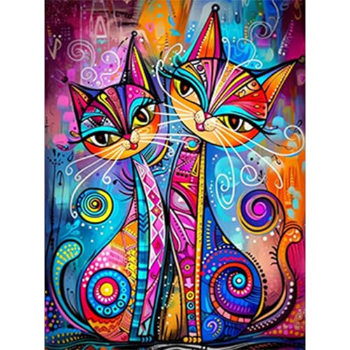 RICUVED 5D Fantasy Katzen Diamond Painting Diamant Painting Bilder Tiere Diamond Art Erwachsene Full DIY Diamant Kunst Malerei Stickerei Set Kreuzstich 30x40cm RICUVED 5D Fantasy Katzen Diamond Painting Diamant Painting Bilder Tiere Diamond Art Erwachsene Full DIY Diamant Kunst Malerei Stickerei Set Kreuzstich 30x40cm von RICUVED