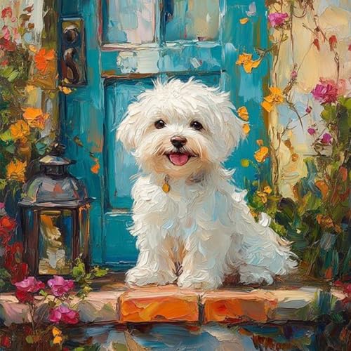 RICUVED 5D Hund Diamond Painting Diamant Painting Bilder Tiere Diamond Art Erwachsene Full DIY Diamant Kunst Malerei Stickerei Set Kreuzstich 30x30cm RICUVED 5D Hund Diamond Painting Diamant Painting Bilder Tiere Diamond Art Erwachsene Full DIY Diamant Kunst Malerei Stickerei Set Kreuzstich 30x30cm von RICUVED