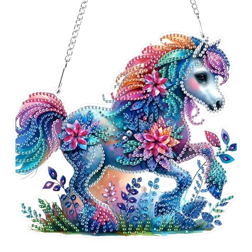 RICUVED 5D Pferd Diamond Painting Anhänger, Tiere Diamant Painting Anhänger Kits für Kinder Erwachsene,Special Shaped Diamond Painting Anhänger DIY Diamond Art Hängende Ornament Set RICUVED 5D Pferd Diamond Painting Anhänger, Tiere Diamant Painting Anhänger Kits für Kinder Erwachsene,Special Shaped Diamond Painting Anhänger DIY Diamond Art Hängende Ornament Set von RICUVED
