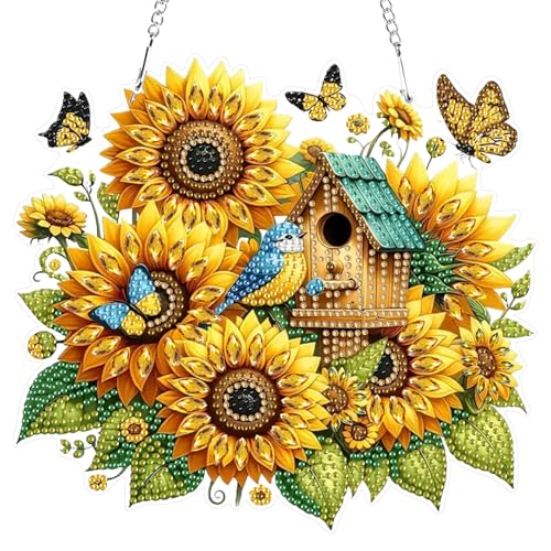 RICUVED 5D Sonnenblumen Diamond Painting Anhänger, Blumen Diamant Painting Anhänger Kits für Kinder Erwachsene,Special Shaped Diamond Painting Anhänger DIY Diamond Art Hängende Ornament Set RICUVED 5D Sonnenblumen Diamond Painting Anhänger, Blumen Diamant Painting Anhänger Kits für Kinder Erwachsene,Special Shaped Diamond Painting Anhänger DIY Diamond Art Hängende Ornament Set von RICUVED