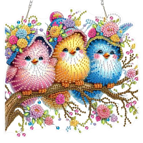 RICUVED 5D Vogel Diamond Painting Anhänger, Tiere Diamant Painting Anhänger Kits für Kinder Erwachsene,Special Shaped Diamond Painting Anhänger DIY Diamond Art Hängende Ornament Set RICUVED 5D Vogel Diamond Painting Anhänger, Tiere Diamant Painting Anhänger Kits für Kinder Erwachsene,Special Shaped Diamond Painting Anhänger DIY Diamond Art Hängende Ornament Set von RICUVED