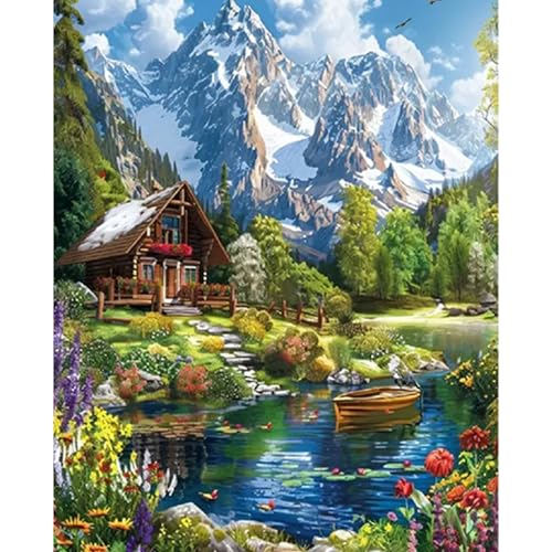 RICUVED Berg Malen nach Zahlen Erwachsene Anfänger -Landschaft Malen nach Zahlen 40x50cm Leinwand ohne Rahmen, Acrylfarben, 3 Pinsel Aufhänger - Kreatives DIY-Ölgemälde-Kit Landschaft RICUVED Berg Malen nach Zahlen Erwachsene Anfänger -Landschaft Malen nach Zahlen 40x50cm Leinwand ohne Rahmen, Acrylfarben, 3 Pinsel Aufhänger - Kreatives DIY-Ölgemälde-Kit Landschaft von RICUVED